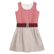 Dirndlkleid Emma rosé/beige