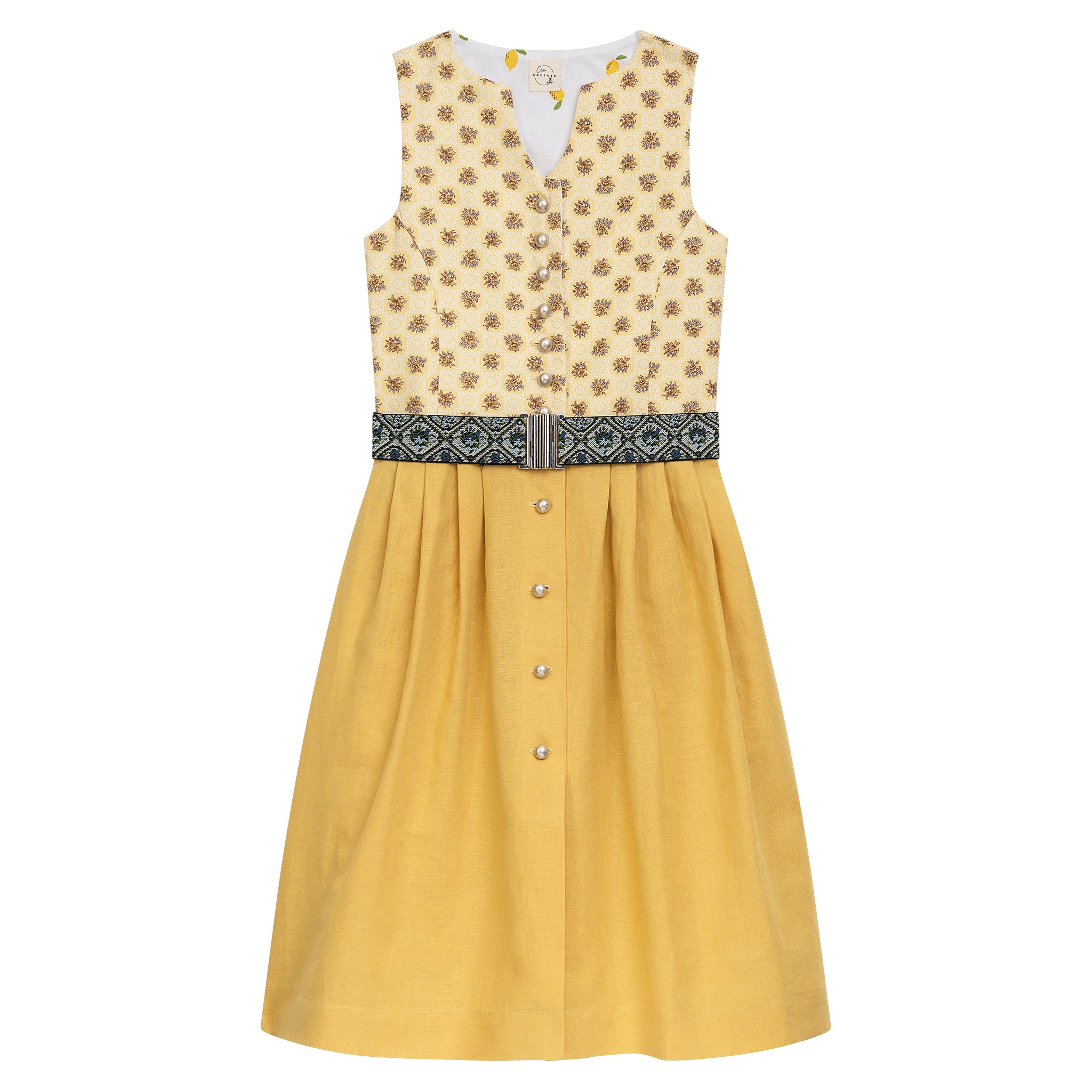 Dirndlkleid Ziva gelb