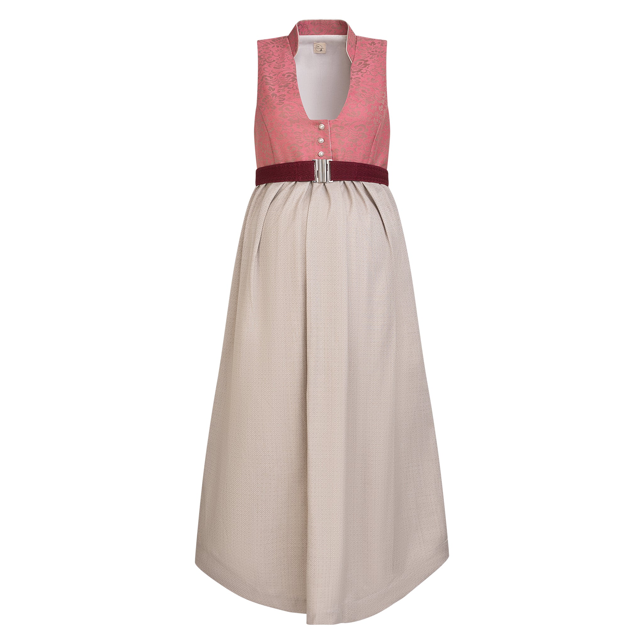 Umstandsdirndl + Kinderdirndl rosé/beige