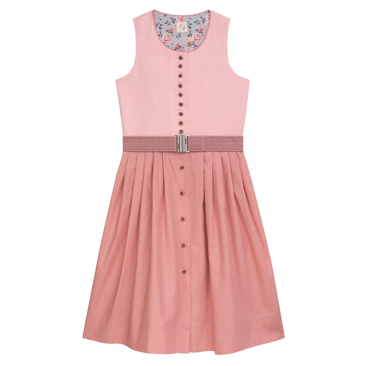 Dirndl Emma Rosa inkl. Schürze & Gürtel