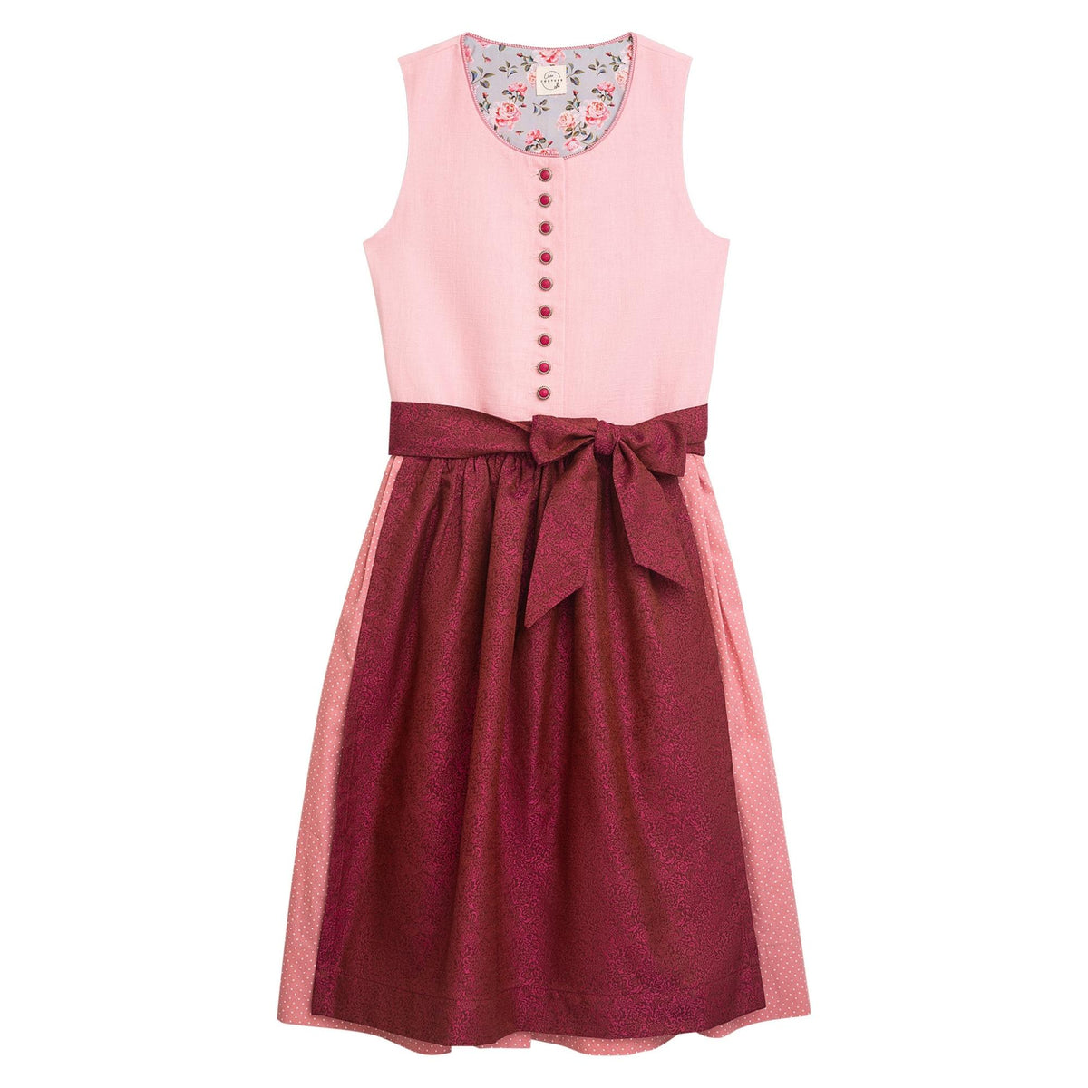 Dirndl Emma Rosa inkl. Schürze & Gürtel