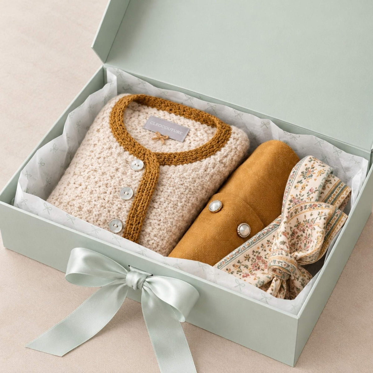 Geschenkbox mit Schleife