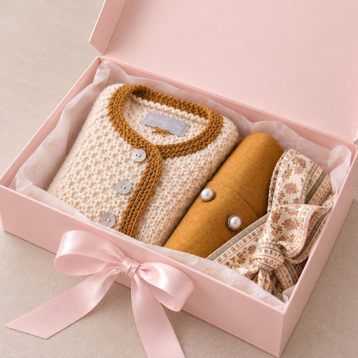 Geschenkbox mit Schleife
