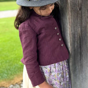 Trachtenjacke Aubergine (PreLoved-122/128)