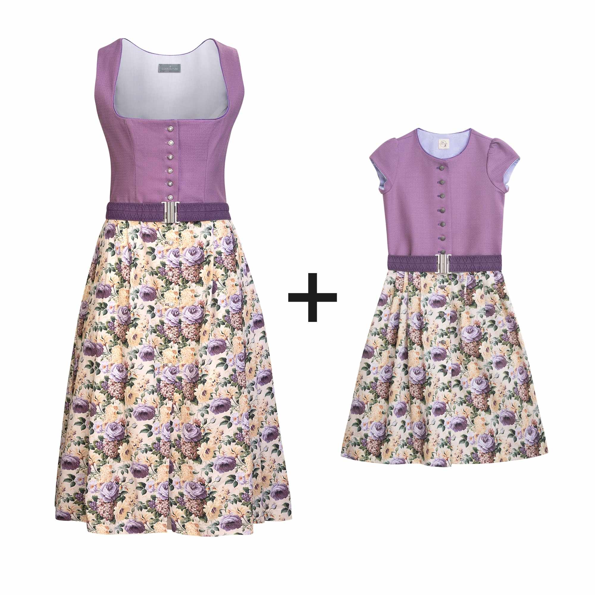 Damendirndl & Kinderdirndl lila
