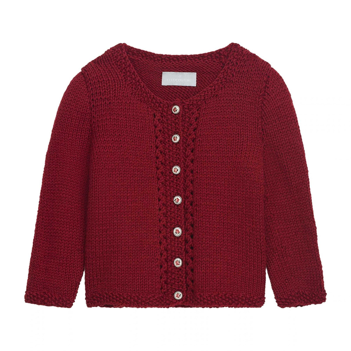 Trachten-Strickjacke Rosalie - Rot