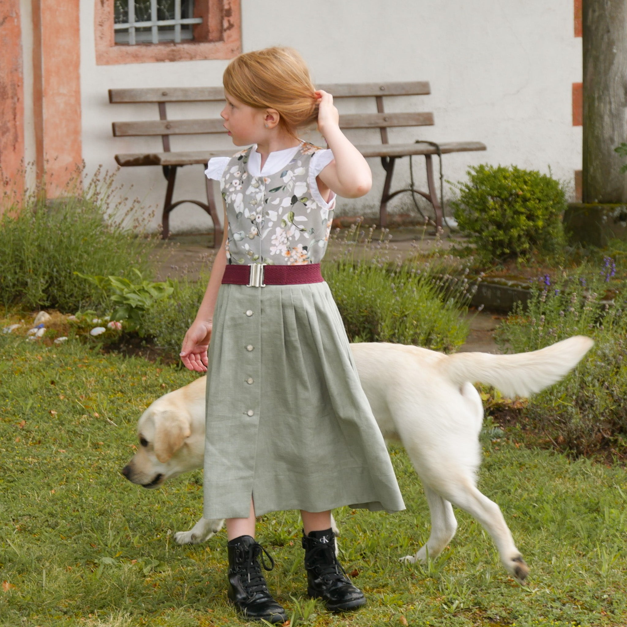 Dirndlkleid Emma salbei